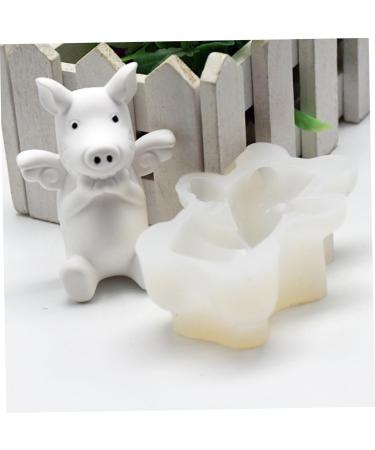 OUNONA Candle Molds Clay Molds Animal Silicone Candy Candle Decor Cake Pops Mold Non-Stick Mold Silicone Ice Cube Molds Ice Block Mold Chocolate Molds DIY Dessert Mold Piggy Biscuit 3D - Buy Online on GoSupps.com