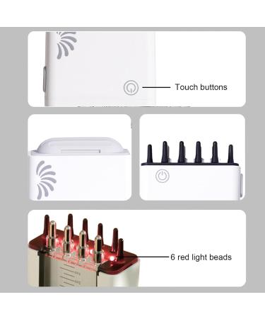 Shitafe Electric Hair Oil Applicator Electric Hair Oil Applicator | Portable Hair Massager Scalp Applicator Scalp Massager Hair Comb - Buy Online on GoSupps.com