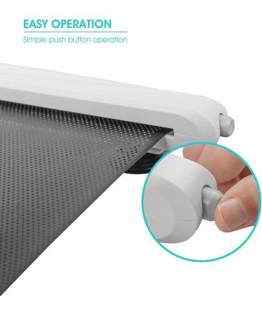 APRAMO i-Shade Roller Car Sun Shade Cover - UV Protection for Kids and Babies (Black) - Buy Online on GoSupps.com