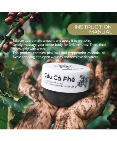 Coffee Body Scrub with Dak Lak Ripe Coffee Macadamia Oil Himalayan Salt Aloe Vera & Pink Grapefruit Essential Oil Exfoliating & Moisturizing for Smooth Radiant Skin (8.8 fl oz) - Buy Online on GoSupps.com
