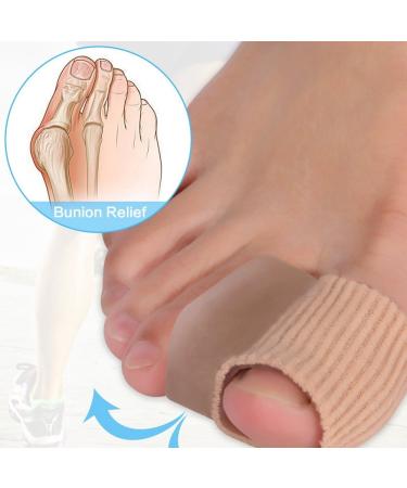 Bunion Corrector & Toe Straightener with Gel Pads | Orthopedic Big Toe Separators & Splint Protector Set | Bunion Pain Relief Sleeves - 1 Pair - Buy Online on GoSupps.com