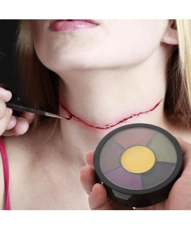 Lurrose Halloween Color Fake Wound Oil Face Palette | Skull & Rainbow Makeup Art | Child-Friendly Face Paint Set - Buy Online on GoSupps.com