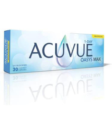 Buy Acuvue Oasys Max 1-Day Multifocal Daily Lenses - -7.00 DPT BC 8.4 UV Protection | Comfortable Vision for Near Intermediate & Distant Ranges - International Shipping Available - Buy Online on GoSupps.com
