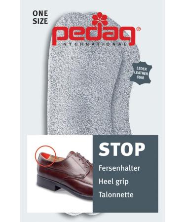 Pedag Stop Soft Suede Leather Heel Grip - Gray, Unisex One Size Fits All - 5 Pair Pack - Buy Online on GoSupps.com