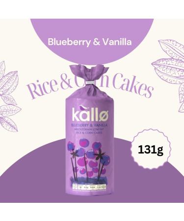 Kallo Rice & Corn Cakes Pick N Mix - Choose From Bags With 4 Flavours - Low Fat Lightly Salted Lightly Salted Apple & Cinnamon Blueberry & Vanilla - Pack of 2 - Buy Online on GoSupps.com