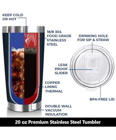 NewEleven Coworker Leaving Gifts Tumbler - Dead to us navy - 20 Oz. - Buy Online on GoSupps.com