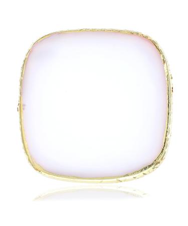 APLZGMG Resin nail polish mixing palette - Gold rim - Nail polish color mixing palette - DIY display board for gel nail makeup - Palette (square)