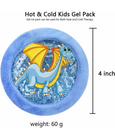 Kids Boo Boo Ice Pack with 5 Gel Cold Packs - Pain Relief for Children's Injuries and Fever - Soft Cover for Toddler's Wisdom Teeth and First Aid - Head, Neck, Arms, Legs - Buy Online on GoSupps.com