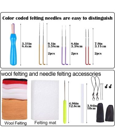 BAGERLA Needle Felting Kit - Complete Tools and Supplies for Beginners - DIY Animals Wool Felting Kit for Kids - White - Buy Online on GoSupps.com