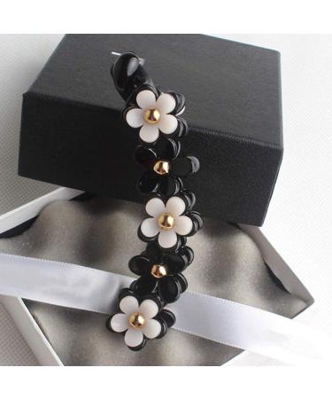 Lurrose Acrylic Banana Hair Clip Ponytail Holder Strong Tension Hair Claw Barrette - Black for Women & Girls - Buy Online on GoSupps.com