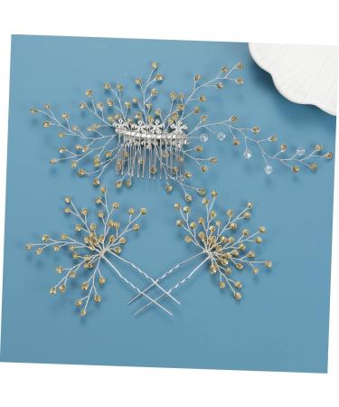 Angoily 1 Set Bridal Headwear Wedding Hair Pin Wedding Hair Decoration Pearl Hair Accessories Pearl Tiara Pearl Hair Clip Bridal Hair Accessories Zinc Alloy Comb Bride Diamond - Buy Online on GoSupps.com