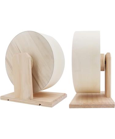 Seahelms Wooden Hamster Wheel - Small Pets Exercise Spinner Wheel (M / 21cm) - Buy Online on GoSupps.com