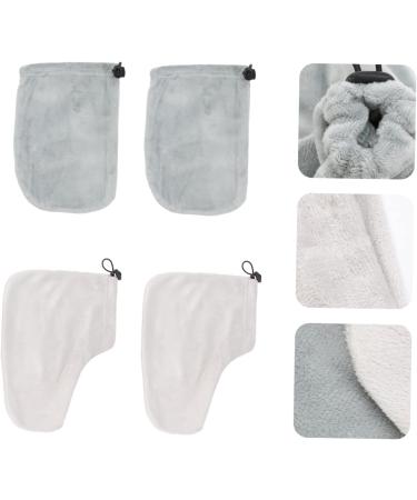 Ensemble 2 Paires Moufles et Couvre-pieds en Coton Isolant pour Bain de Paraffine Protection Hydratante Taille Unique Usage Spa et Soins Th rapeutiques Couleur Al atoire 28.00X20.00X0.50CM Gris - Buy Online on GoSupps.com
