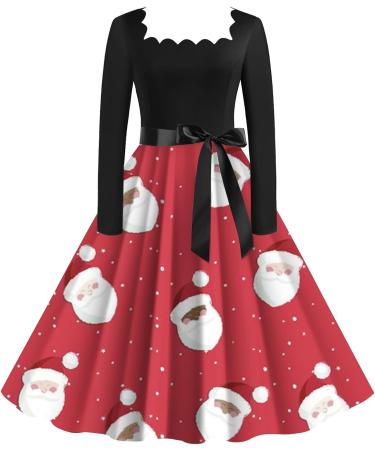Shop Hanxiulin Women's Christmas Mini Dress | Sexy Hooded Sweater Party Dress - Elegant Long-Sleeved Top in Watermelon Red XXL - Buy Online on GoSupps.com