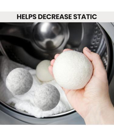 42 Pieces Wool Dryer Balls Set - 40 Reusable Laundry Balls + 2 Muslin Bags | Eco-Friendly Fabric Softener Anti-Wrinkle & Static Energy Saving - Buy Online on GoSupps.com