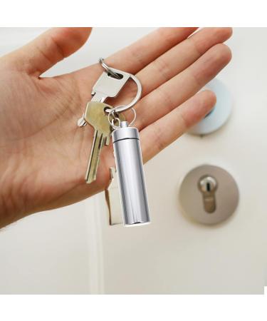 Lifkomes Metal Storage Box - Outdoor Pill & Q-Tips Holder | Game Striker & Keychain - Durable Aluminum Alloy - 3-in-1 Travel Organizer - Buy Online on GoSupps.com