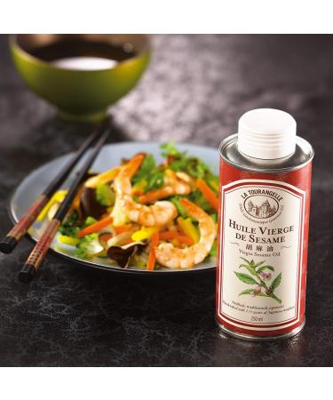 La Tourangelle Pure Sesame Oil - Intense Roasted Flavor for Fish & Wok - 250ml (Pack of 3) | International Shipping Available - Buy Online on GoSupps.com