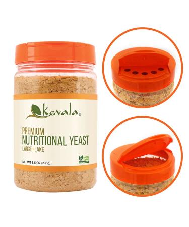 Kevala Nutritional Yeast Large Flake Seasoning 8.5 oz - Vegan Superfood for Delicious Recipes - Buy Online on GoSupps.com