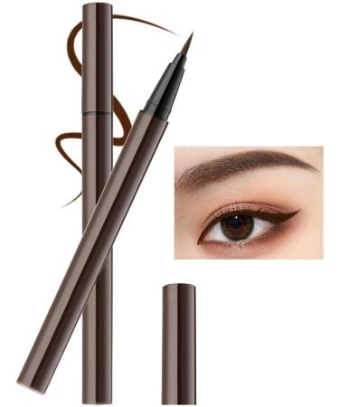 Liquid Eyeliner | Sweatproof Waterproof Eyeliner Liquid | Black Liquid Eyeliner for Long-Lasting Eye Makeup Black Liquid Eye Liner for Women and Makeup Artists Lambo Brown Soft Capillaries - Buy Online on GoSupps.com