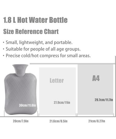 ANMIA Classic Premium Hot Water Bottle 1.8L for Hot/Cold Therapy Pain Relief - Blue - Buy Online on GoSupps.com