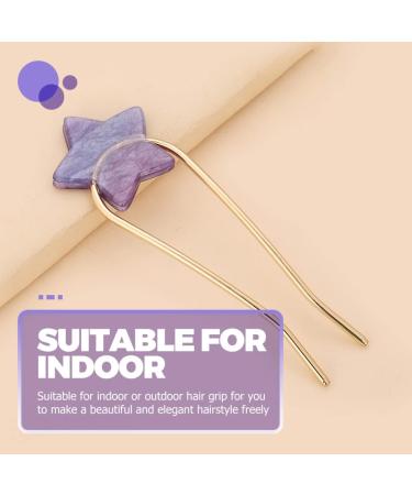 minkissy Metal U-Shape Accessory Accessories Sticks Styling U Pin Use Shaped Woman Prong Girls Fork Hairpins Day Chinese Girl Forks Mothers Updo Pins Chignon Heart Elegant Clips Alloy - Buy Online on GoSupps.com