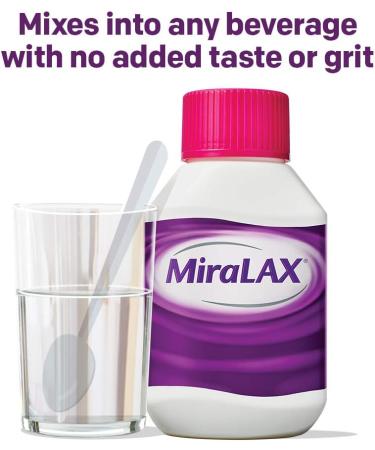 MiraLAX Laxative Powder 1.11lb for Gentle Constipation Relief - 30 Dose Polyethylene Glycol 3350 - Dr. Recommended Brand - Stimulant-Free - Softens Stool - Red - Pack of 1 - Buy Online on GoSupps.com