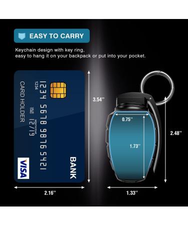 Waterproof EDC Keychain Holder - Emergency Accessory Organizer for Outdoor Survival - Cool Gadget Gift for Men - Buy Online on GoSupps.com