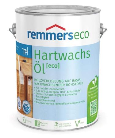 Remmers Hartwachs oil ECO intensive white 0.375 liters hard wax oil for inside natural basis stain oil and sealing in one sustainable vegan 0.375 l intensive white
