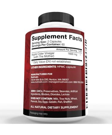 Nutrivein Premium Berberine, Apple Cider Vinegar, & Liposomal Vitamin C Supplement Bundle: High-Absorption Vitamin C Capsules, ACV Capsules, & Berberine Supplement for Wellness & Immunity - Buy Online on GoSupps.com