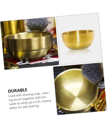 Beavorty 3pc Foam Dishwasher Bart Seif Cream Essential Oil Soap Bowl - Premium Men's Shaving Set in Steel Container (9x9x4.9cm) - Buy Online on GoSupps.com