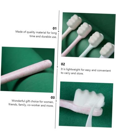 Doitool 6-Pack Wangan Hair Toothbrushes - Kids & Adults Travel Toothbrushes for Optimal Oral Care - Buy Online on GoSupps.com