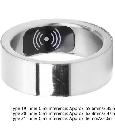 Intelligent Health Monitoring Ring for Women Silver Fitness Control Ring | Type 19 - Buy Online on GoSupps.com