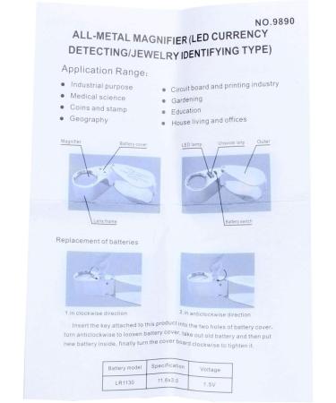 Plauauyt 40x LED Pocket Magnifier Jeweller Eye Glass Loop Lens Magnifying Loupe UV Light - Buy Online on GoSupps.com