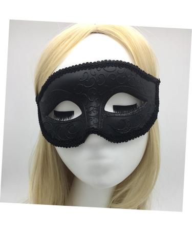 Black Costume Party Halloween Face Wedding Masquerade Halloween Clothing Dresses Black Costume Eye Blindfold Venice Men and Women - Buy Online on GoSupps.com