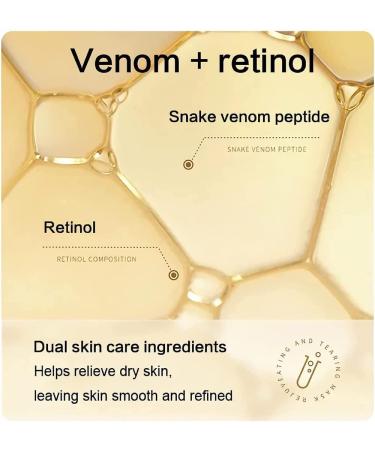 2Pcs Retinol Snake Venom Gold Mask Rejuvenating Gold Peel Off Mask Moisturizing Anti-Aging Pulling Tightening and Shrinking Pore Face Mask - Buy Online on GoSupps.com