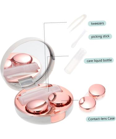 HOMSFOU White Travel Contact Lens Case - Durable Plastic Storage Box - Ideal for Household Use - Buy Online on GoSupps.com