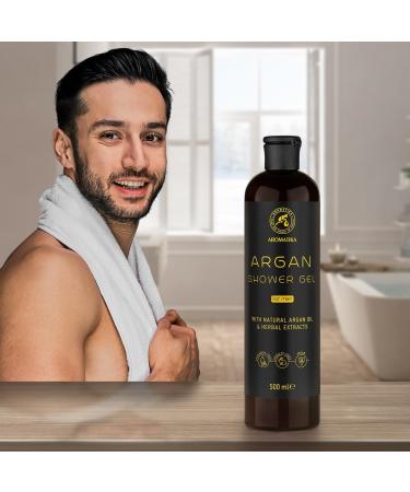 Argan Shower Gel for Men 500 ml - Shower Gel with Argan Oil and Herbal Extracts - Body Care - Cleansing and Care - Fresh Fragrance - Masculine Aroma - Body Wash for Him - Shower Gel - Buy Online on GoSupps.com