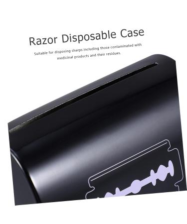 Minkissy 4-Piece Razor Blade Disposal Box Set | Safe Storage Bench for Blades | Durable & Convenient Waste Disposal Solution - Buy Online on GoSupps.com