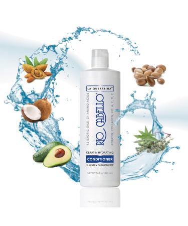 Keratin Hydrating Shampoo & Conditioner Set | Sulfate Free Argan Oil 12 Oils Biotin & Keratin - Best for All Hair Types - Buy Online on GoSupps.com