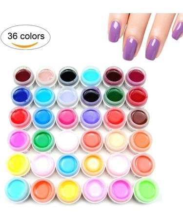 36 Colors Nail Painting Gel Polish Soak Off UV Sculpture Gel DIY Nail Polish Nail Art - Buy Online on GoSupps.com