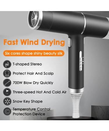 Dewedrt Professional Hair Dryer Negative Ionic Blow Dryer Hot Cold Wind Salon Hair Styler Tool Electric Hair Blowdryer Easy Install US Plug - Buy Online on GoSupps.com