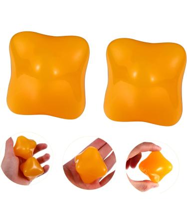 Healeved 4-Piece Handball Massage Set - Silicone Lacrosse Balls for Deep Tissue Therapy & Finger Training - Fitness & Yoga - Natural Rubber & Wooden Balls - 6x6cm Yellow - Buy Online on GoSupps.com