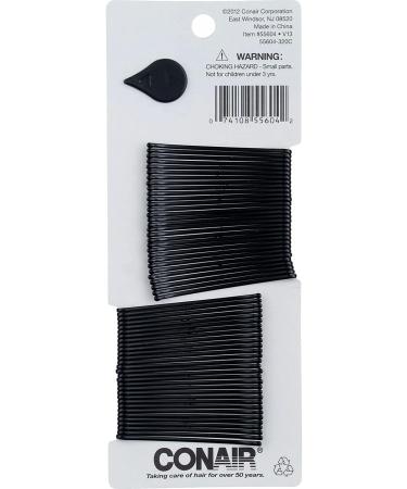 Curved Bobby Pins 60-Pack: Black - Essential Hair Styling Accessory - Buy Online on GoSupps.com