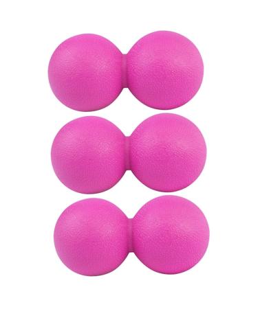 Frcolor 3st massage ball for the body yoga ball foot massage devices physical ball deep fabric ball trigger point ball massage roller double ball massage ball peanut
