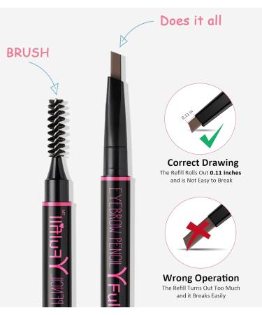 YFulfill Eyebrow Pencil Light Brown Eye Brow Pencils for Women Blonde Light Brown Brow Pencil Eyebrow Pen Light Brown Light Brown Eyebrow Pencil Waterproof Light Eyebrow Makeup for Women Light Brwon - Buy Online on GoSupps.com