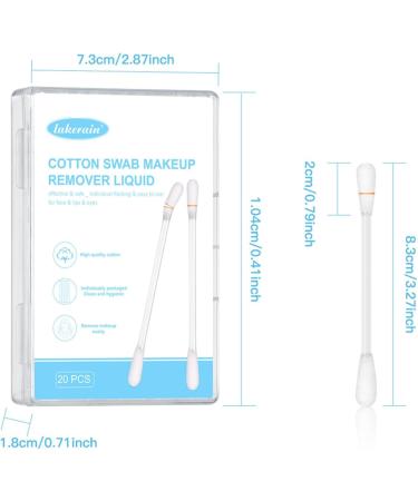 Makeup Remover Cotton Swab | Cosmetic Cotton Swabs - Liquid-Filled Qtip Makeup Remover Multi-Functional Cosmetic Swabs for Lip Aviere - Buy Online on GoSupps.com