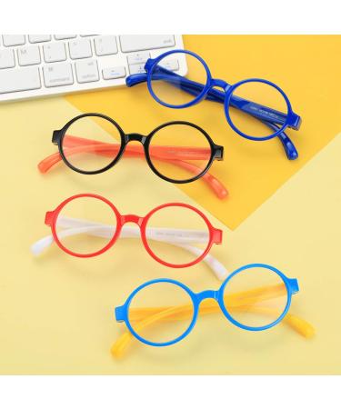Children's Silicone Frame Glasses | Anti-Blue Light Radiation Resistant Computer Glasses for Kids | Light Black - Buy Online on GoSupps.com