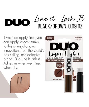 Duo Line IT Lash IT Black/Brown 2n1 Eyeliner & Lash Adhesive 0.12 oz - 1 Pack - Buy Online on GoSupps.com