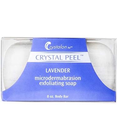 Crystal Peel LAVENDER Microdermabrasion Exfoliating Soap Body Bar  8 Ounce