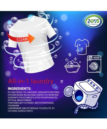 JOVS Bio Washing Powder 10kg - Biological Laundry Cleaning Detergent over 500 Washes Cleans Tough Stains in Quick Wash. Gentle on Sensitive Skin - Bulk size for Family and professionals. - Buy Online on GoSupps.com